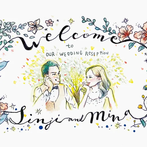 Wedding welcome board
