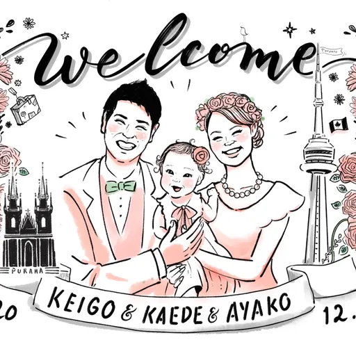 Wedding welcome board